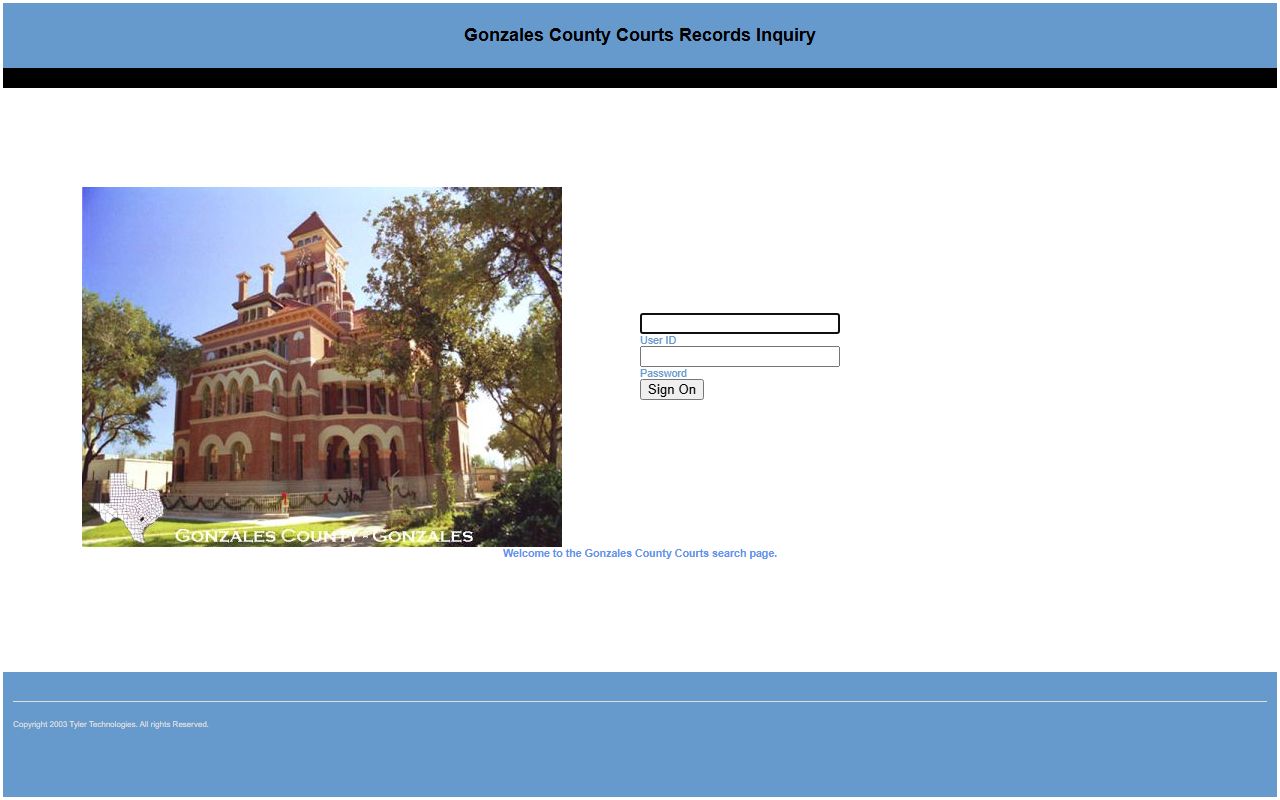 Gonzales County court records after jail arrest Odyssey login